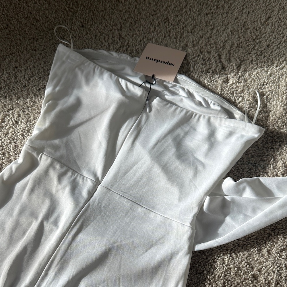 REVOLVE Strapless White Cutout Dress - Picture 3 of 6